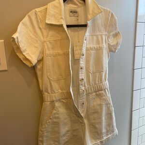 Show Me Your MuMu Cream Jumpsuit